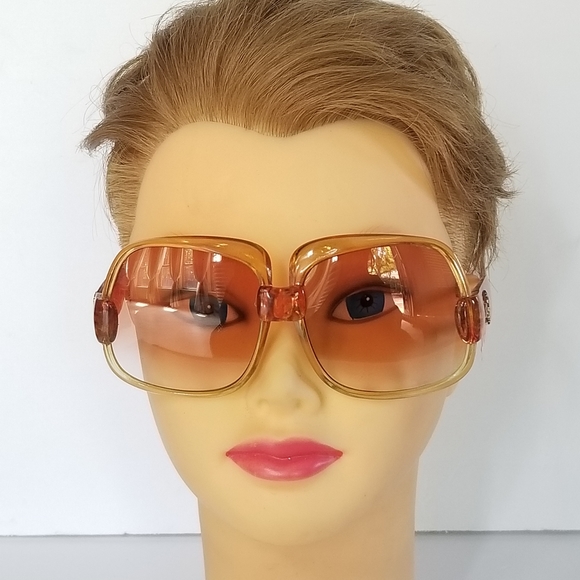 RARE AMAZING Vintage YVES SAINT LAURENT YSL PARIS 1970'S OVERSIZED    Sunglasses - Picture 15 of 16